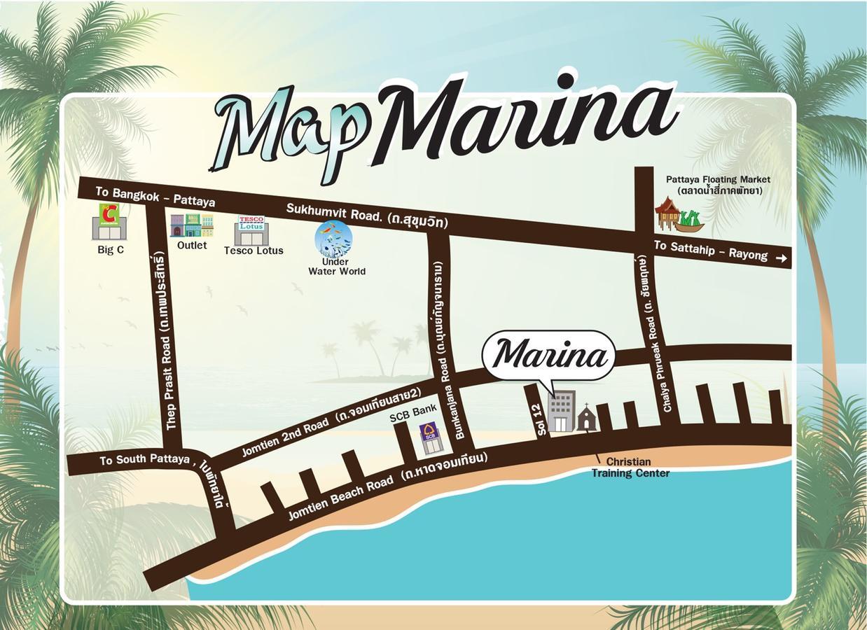 Marina Jomtien Beach Praia de Jomtien Exterior foto